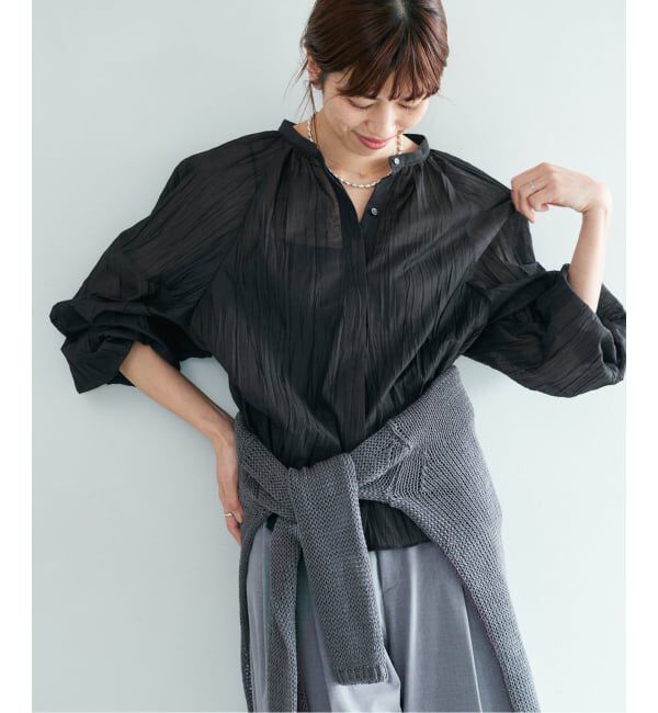 IENA「ランダムプリーツブラウス」|シャツ・ブラウス|