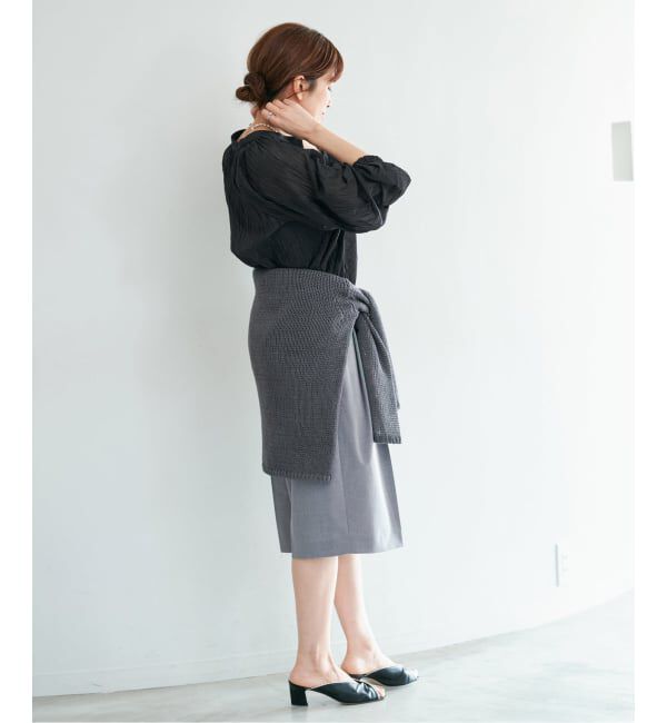 IENA「ランダムプリーツブラウス」|シャツ・ブラウス|