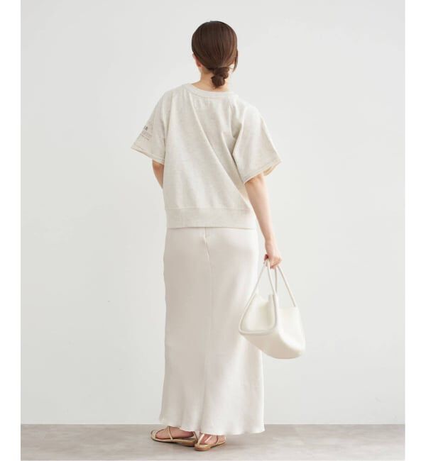 IENA「《追加17》ダブルサテンスカート」|スカート|