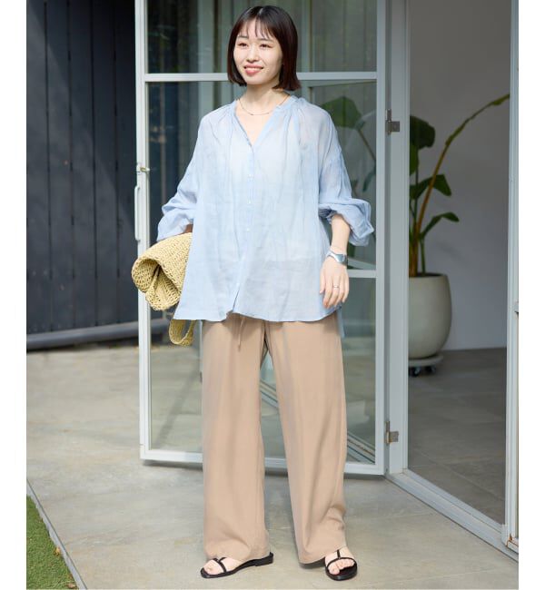 SLOBE IENA「《シリーズあり/追加予約》フィブリルリラックスパンツ」|その他|