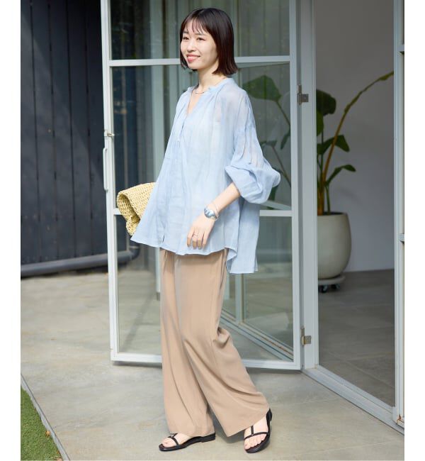 SLOBE IENA「《シリーズあり/追加予約》フィブリルリラックスパンツ」|その他|