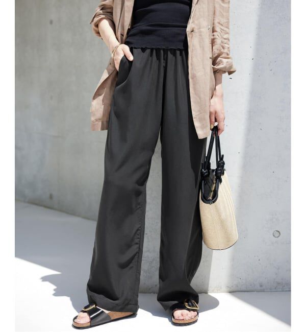 SLOBE IENA「《シリーズあり/追加予約》フィブリルリラックスパンツ」|その他|