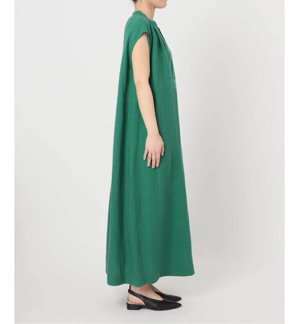 SLOBE IENA「《予約》リネン混キーネックコクーンワンピース」|ワンピース|