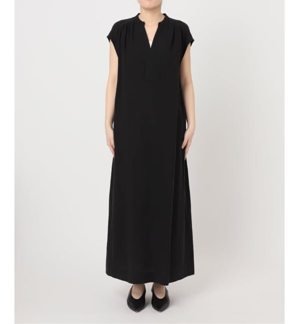 SLOBE IENA「《予約》リネン混キーネックコクーンワンピース」|ワンピース|