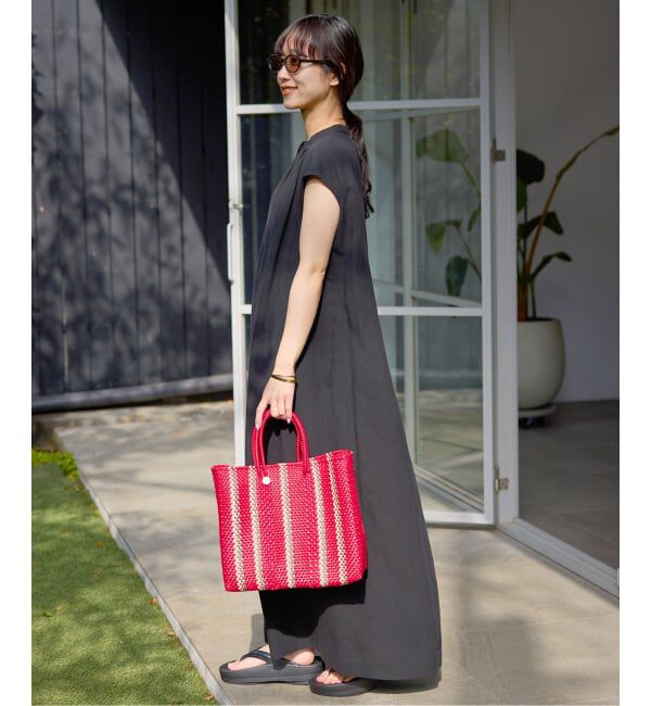 SLOBE IENA「《予約》リネン混キーネックコクーンワンピース」|ワンピース|