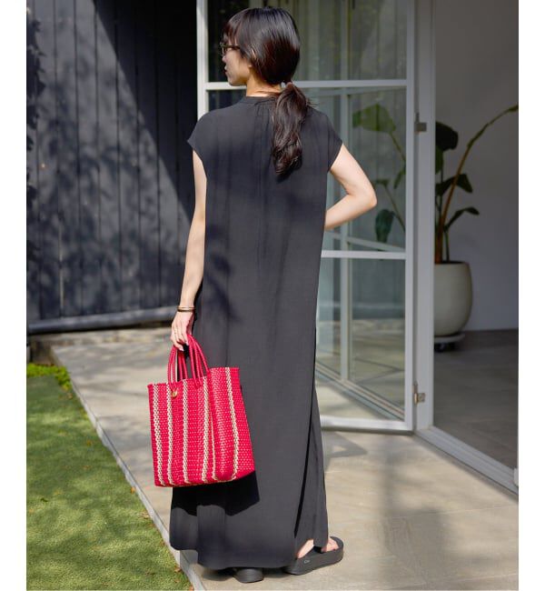 SLOBE IENA「《予約》リネン混キーネックコクーンワンピース」|ワンピース|