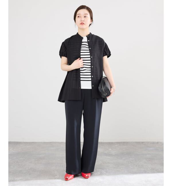 IENA「《WEB限定/追加予約》パフスリーブ半袖ブラウス」|シャツ・ブラウス|