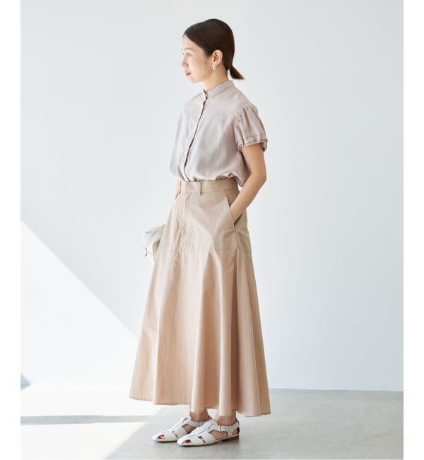 IENA「《WEB限定/追加予約》パフスリーブ半袖ブラウス」|シャツ・ブラウス|