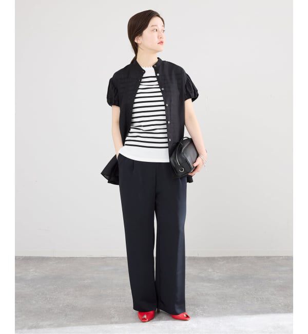 IENA「《WEB限定/追加予約》パフスリーブ半袖ブラウス」|シャツ・ブラウス|