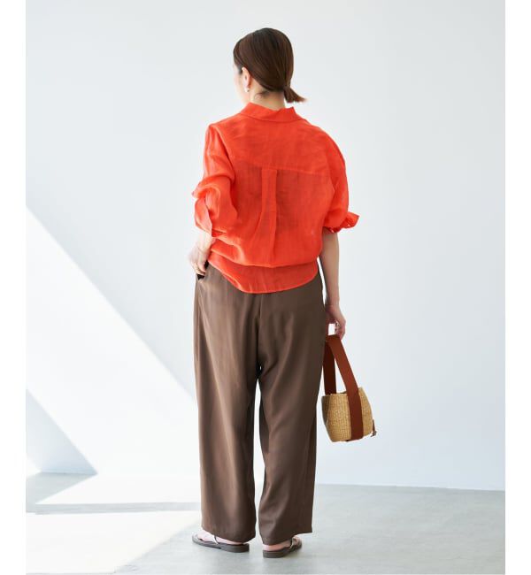 IENA「《セットアップ対応/予約》ラミーレギュラーカラーシャツ」|シャツ・ブラウス|