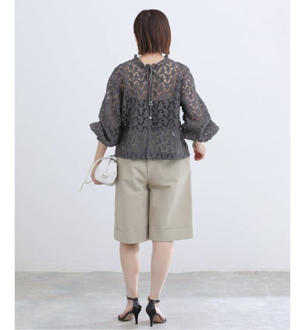 IENA「《追加予約》フラワー刺繍レース2WAYブラウス」|シャツ・ブラウス|