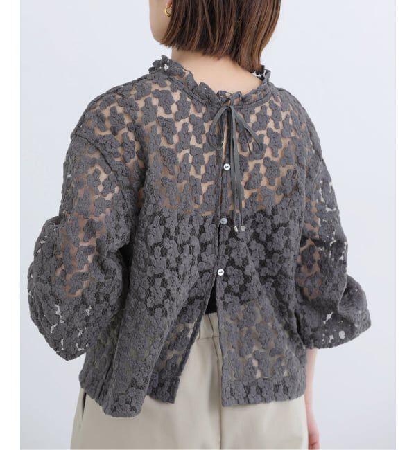 IENA「《追加予約》フラワー刺繍レース2WAYブラウス」|シャツ・ブラウス|