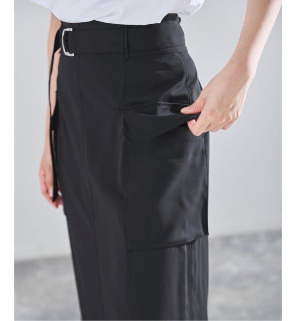 IENA「《予約》ハイツイストペンシルロングスカート」|スカート|