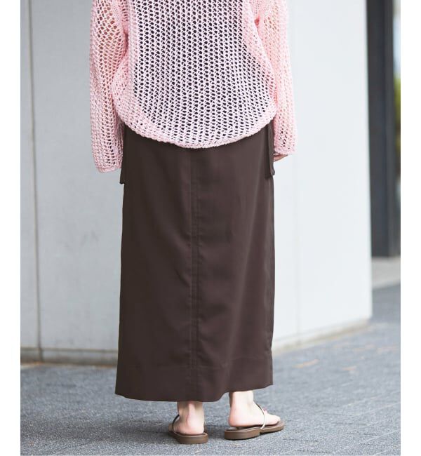 IENA「《予約》ハイツイストペンシルロングスカート」|スカート|