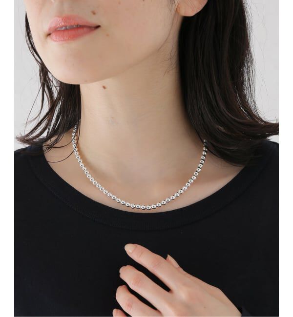 IENA LA BOUCLE「ERICKA NICOLAS BEGAY エリッカ ニコラス ビゲイ ナバホパール 5mm 40cm NPN-5-40」|ネックレス|