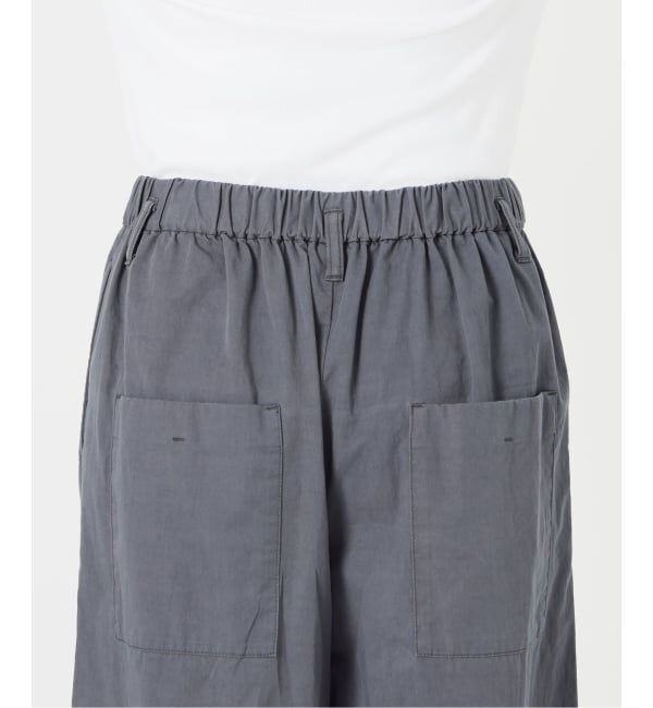 IENA「《予約/洗濯機洗い可》コットンサテンイージーワイドパンツ」|その他|