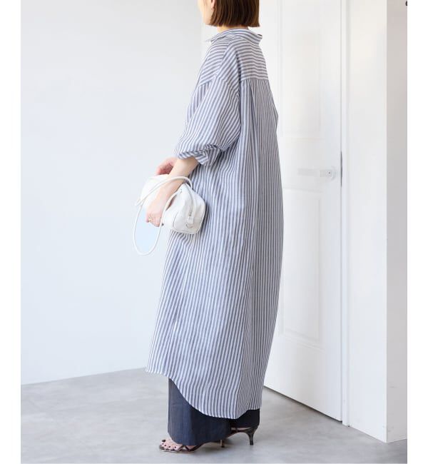 IENA「《予約》ラミーリヨセルシャツワンピース」|ワンピース|