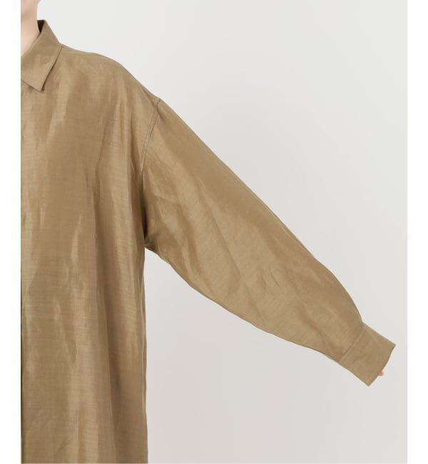 IENA「《予約》ラミーリヨセルシャツワンピース」|ワンピース|
