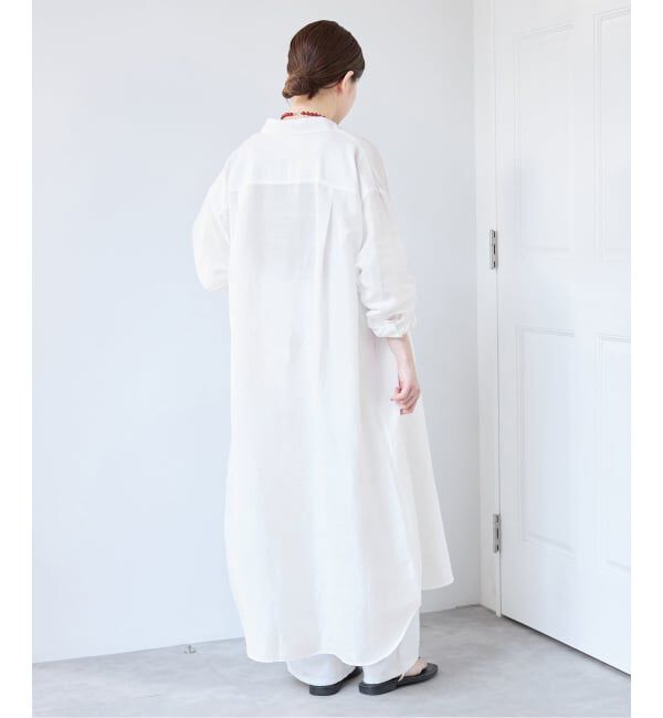 IENA「《予約》ラミーリヨセルシャツワンピース」|ワンピース|