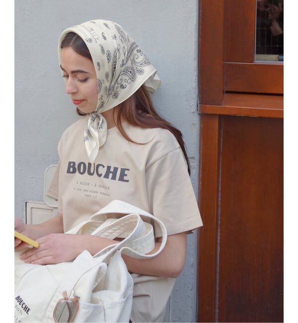 SLOBE IENA「《予約》BOUCHE SLOBE別注 シルクバンダナ」|バンダナ・スカーフ|