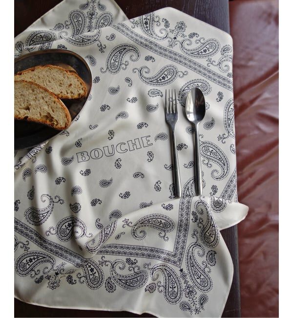 SLOBE IENA「《予約》BOUCHE SLOBE別注 シルクバンダナ」|バンダナ・スカーフ|