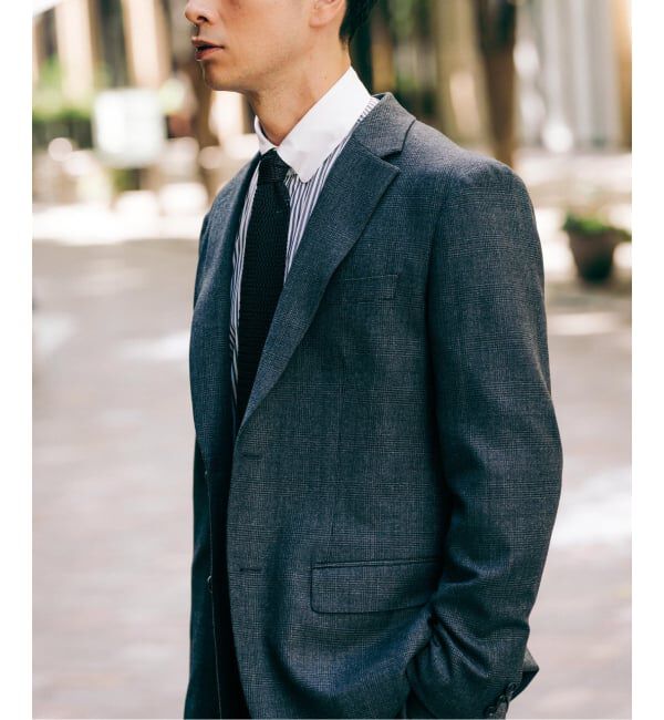 EDIFICE「SUPER 120&rsquo;s ウールサキソニー 2ボタン ジャケット【セットアップ着用可能】」|テーラードジャケット|