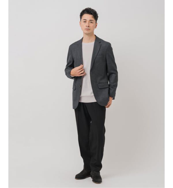 EDIFICE「SUPER 120&rsquo;s ウールサキソニー 2ボタン ジャケット【セットアップ着用可能】」|テーラードジャケット|