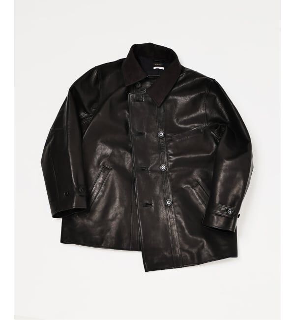 EDIFICE「【L`etiquette &times; EDIFICE】Le Corbusier レザー ジャケット」|ライダースジャケット|