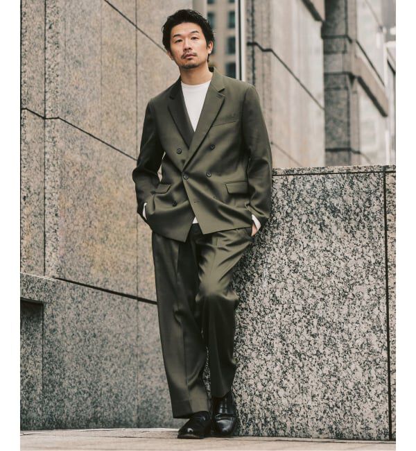 417 EDIFICE「TWツイル 2タックパンツ "セットアップ着用可能"」|スラックス|