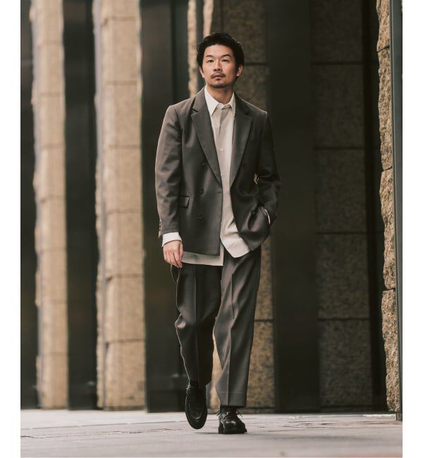 417 EDIFICE「TWツイル 2タックパンツ "セットアップ着用可能"」|スラックス|