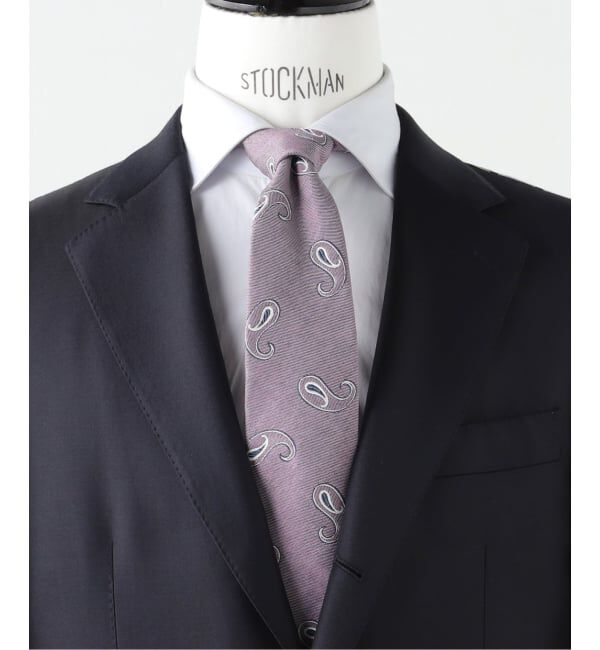 EDIFICE「FRANCO BASSI (フランコ バッシ) Melange Paisley タイ」|ネクタイ・蝶ネクタイ|ピンク A