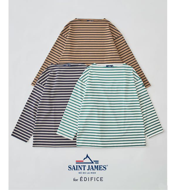 EDIFICE「SAINT JAMES (セントジェームス) 別注 ウエッソン ルーズ ボーダー」|Tシャツ・カットソー|