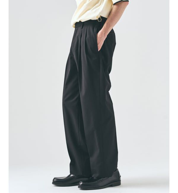 417 EDIFICE「TRツイル 2タックパンツ」|スラックス|