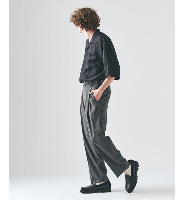 417 EDIFICE「TRツイル 2タックパンツ」|スラックス|