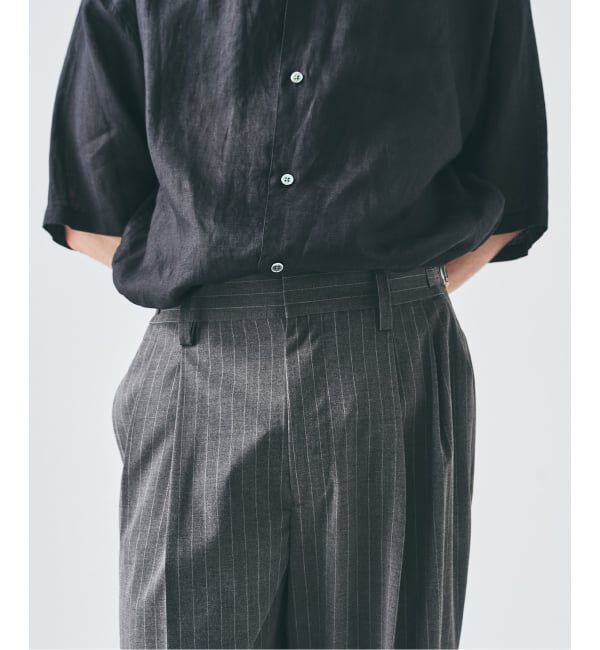 417 EDIFICE「TRツイル 2タックパンツ」|スラックス|