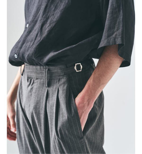 417 EDIFICE「TRツイル 2タックパンツ」|スラックス|