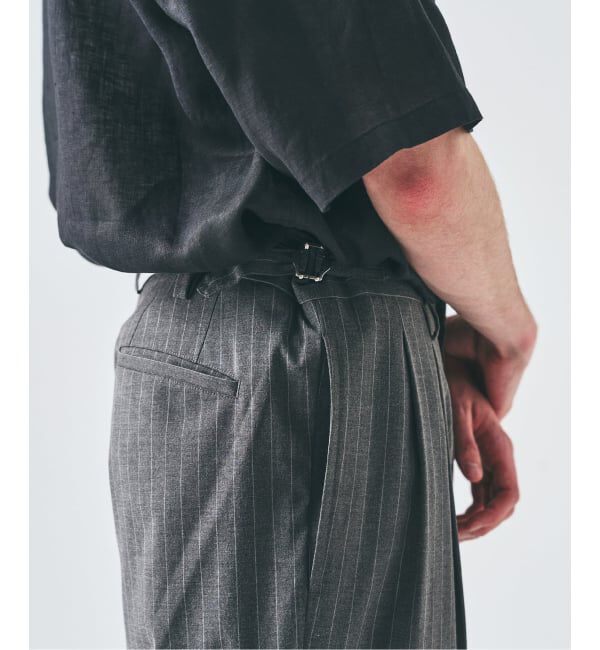 417 EDIFICE「TRツイル 2タックパンツ」|スラックス|