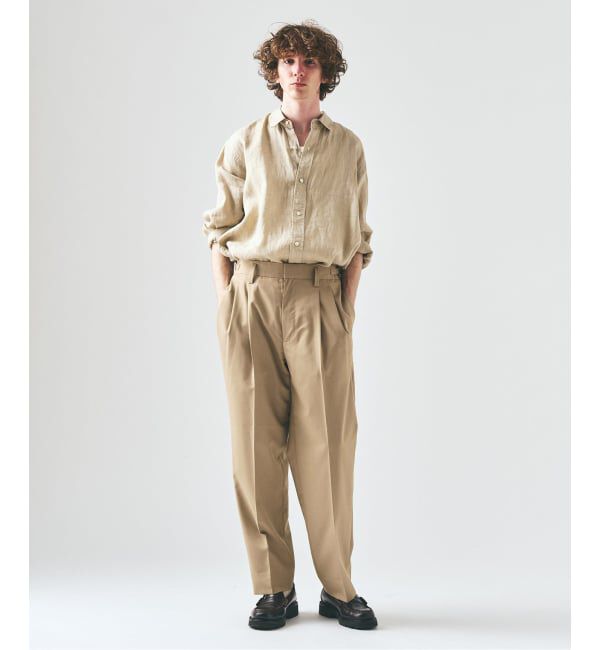 417 EDIFICE「TRツイル 2タックパンツ」|スラックス|