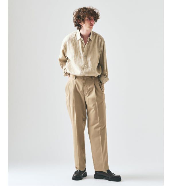 417 EDIFICE「TRツイル 2タックパンツ」|スラックス|
