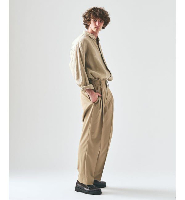 417 EDIFICE「TRツイル 2タックパンツ」|スラックス|