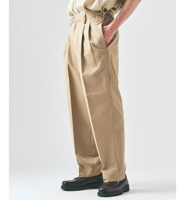 417 EDIFICE「TRツイル 2タックパンツ」|スラックス|