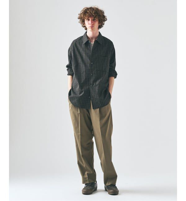 417 EDIFICE「TRツイル 2タックパンツ」|スラックス|