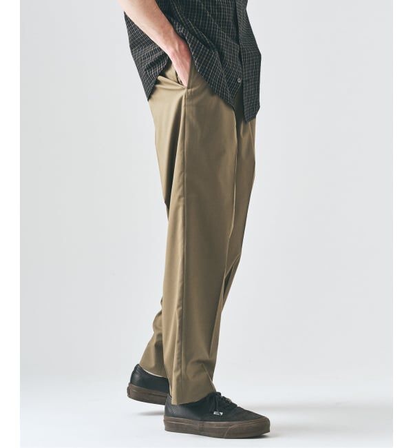 417 EDIFICE「TRツイル 2タックパンツ」|スラックス|