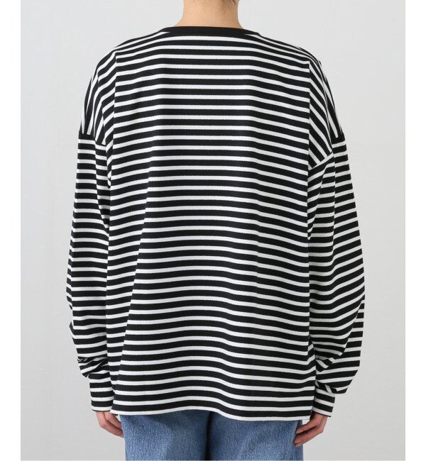 journal standard luxe「ラメボーダー クルーネックBigプルオーバー」|Tシャツ・カットソー|