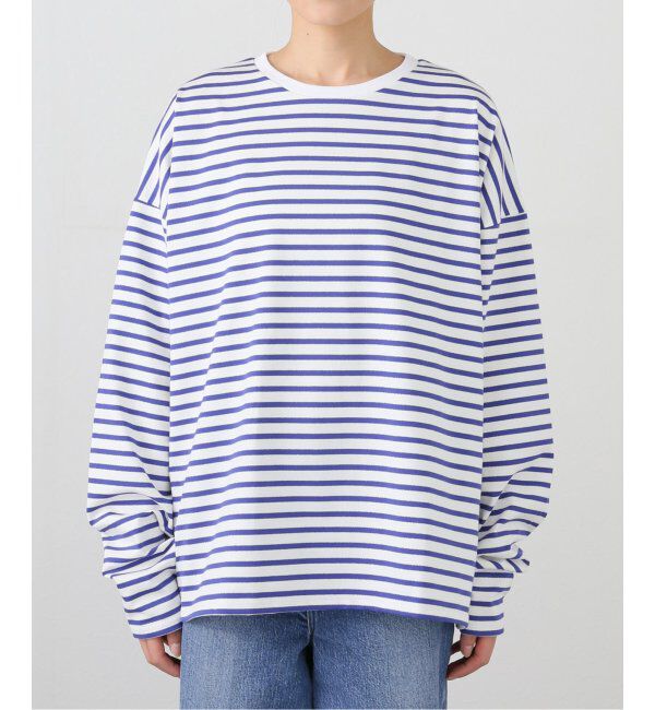 journal standard luxe「ラメボーダー クルーネックBigプルオーバー」|Tシャツ・カットソー|