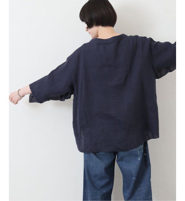 journal standard luxe「フレンチリネンキャンバス フリルプルブラウス」|シャツ・ブラウス|