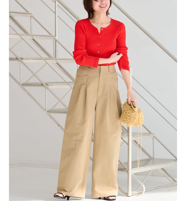 JOURNAL STANDARD relume「《追加 / 新色》2タックワイドパンツ」|チノ|