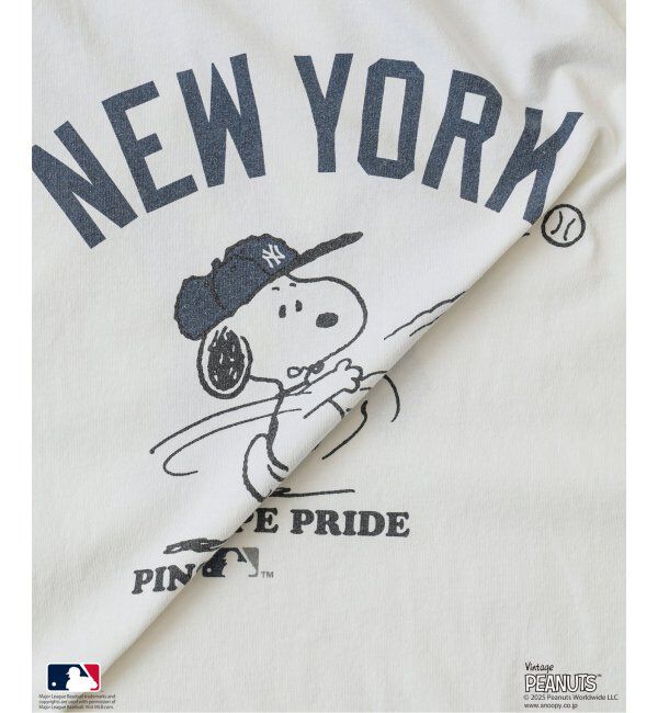 JOURNAL STANDARD relume「PEANUTS 別注 MLB ベースボール プリントTシャツ」|Tシャツ・カットソー|
