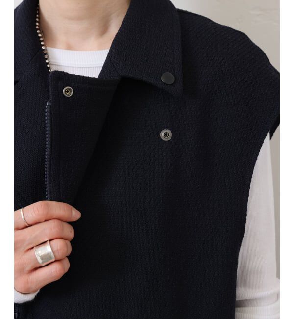 journal standard luxe「MIXツィードライダースベスト」|ダウンベスト・ベスト|