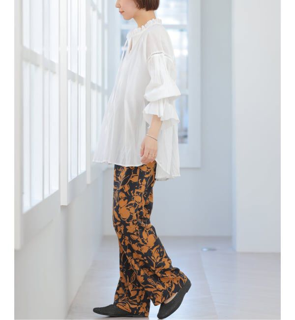 JOURNAL STANDARD relume「バイカラーリーフプリントパンツ」|その他|